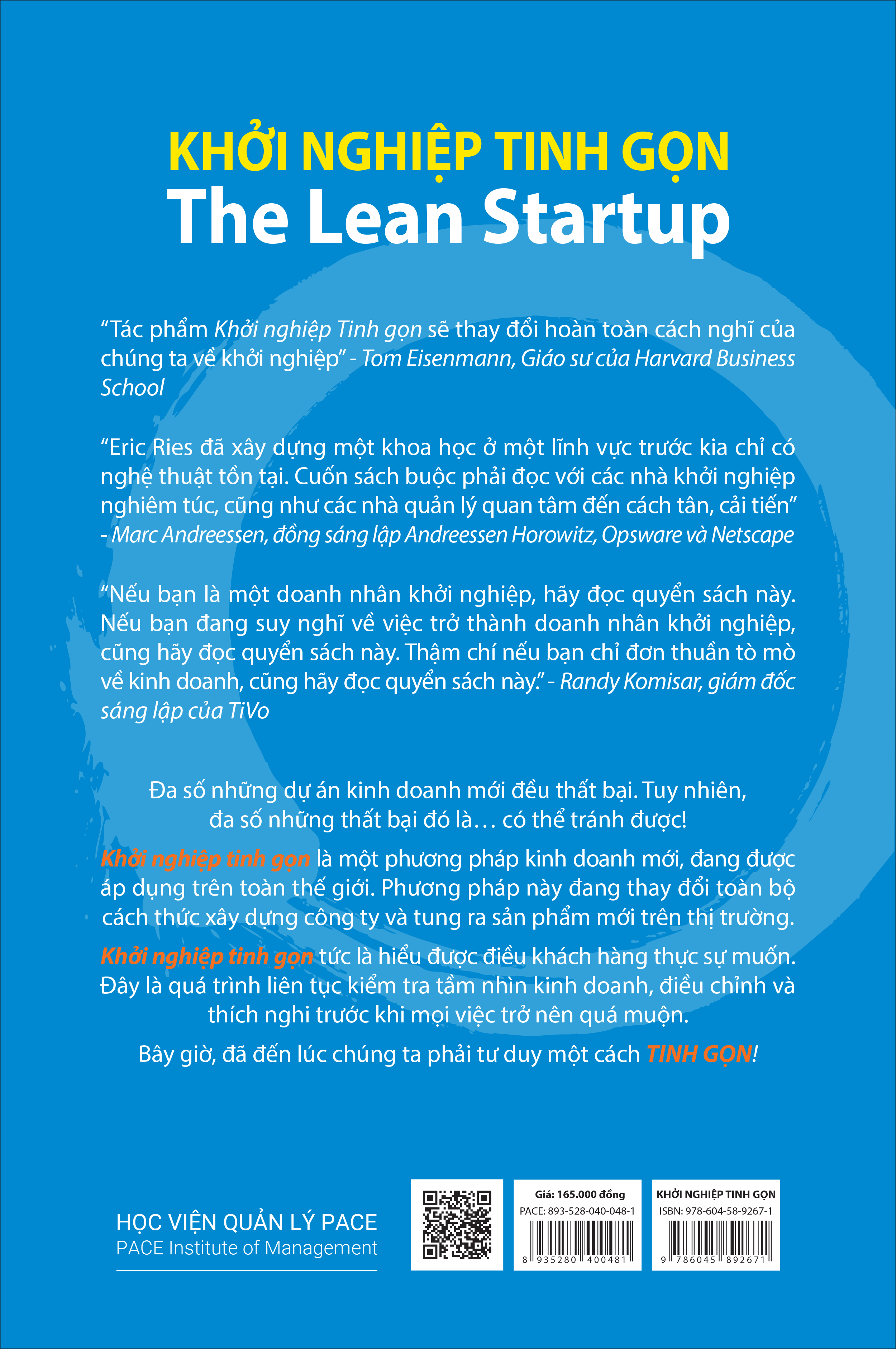 Khởi Nghiệp Tinh Gọn (The Lean Startup) - Eric Ries - PACE Books