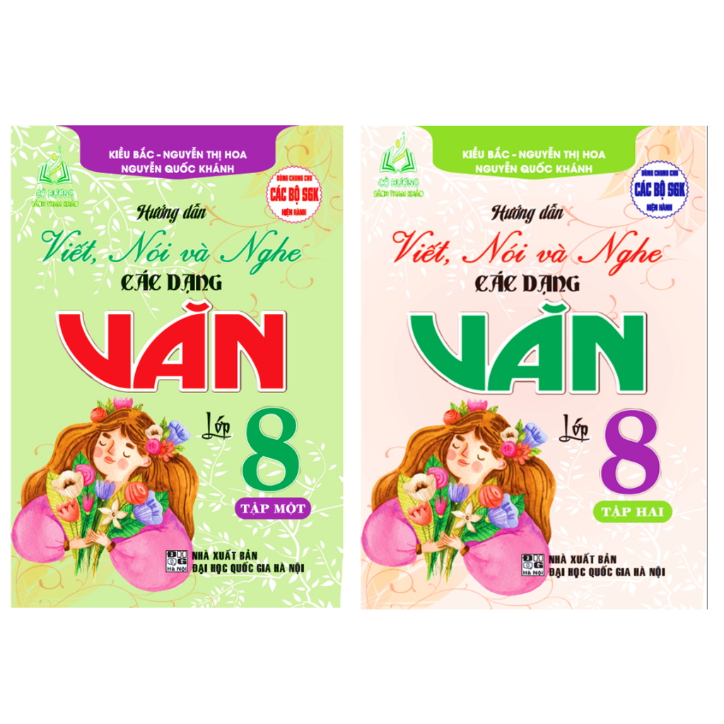 Hình ảnh  Combo Hướng dẫn viết, nói và nghe các dạng văn 8 - tập 1+2 (dùng chung cho các bộ sgk hiện hành)