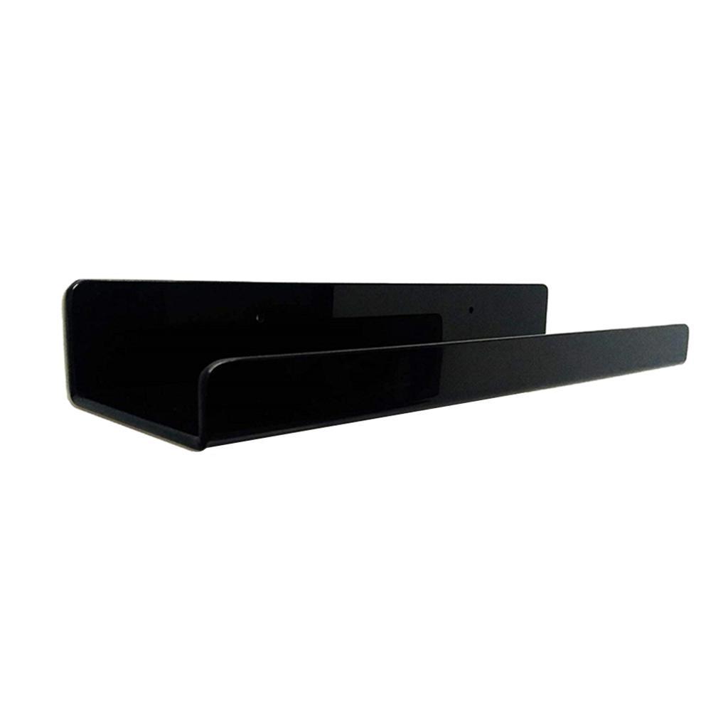 Acrylic Floating Wall Ledge Shelves Book Cosmetics Rack Kid Storage Display