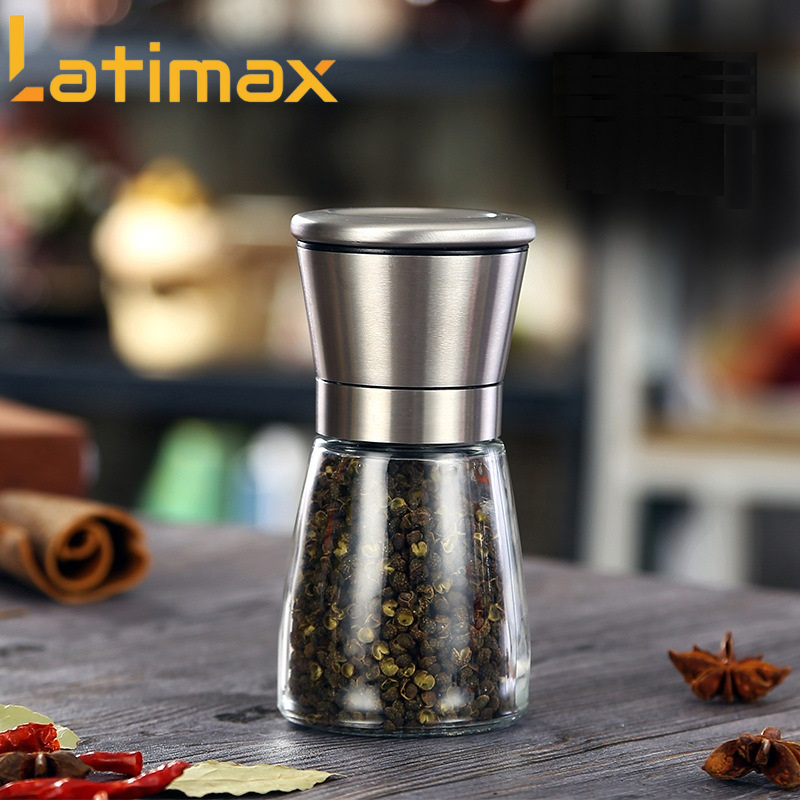 Lọ Xay Tiêu, Dụng Cụ Xay Tiêu Cầm Tay Inox 304 Cao Cấp - Sáng Bóng và An Toàn Cho Sức Khỏe