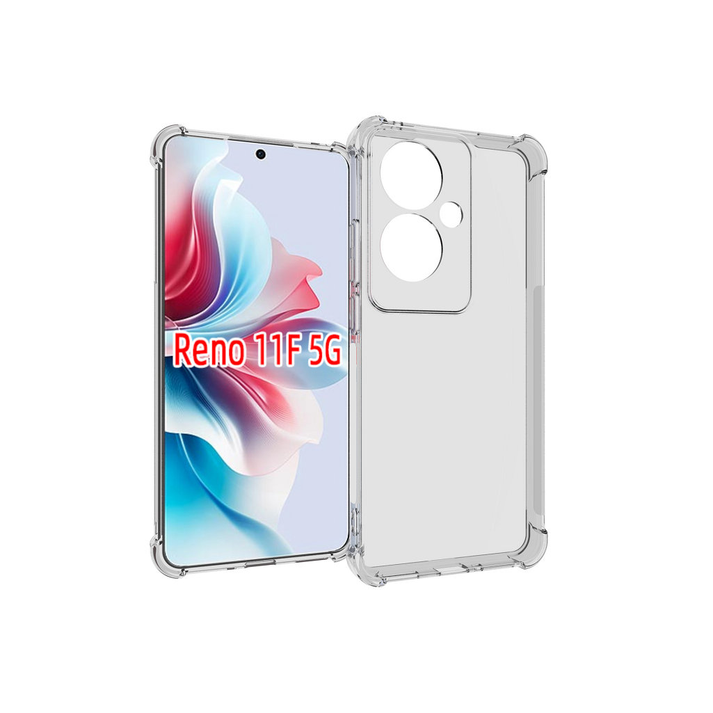 Ốp lưng cho Oppo Reno 11 5G | Reno 11F 5G dẻo trong TPU chống sốc 4 góc cạnh ( Hàng chính hãng)