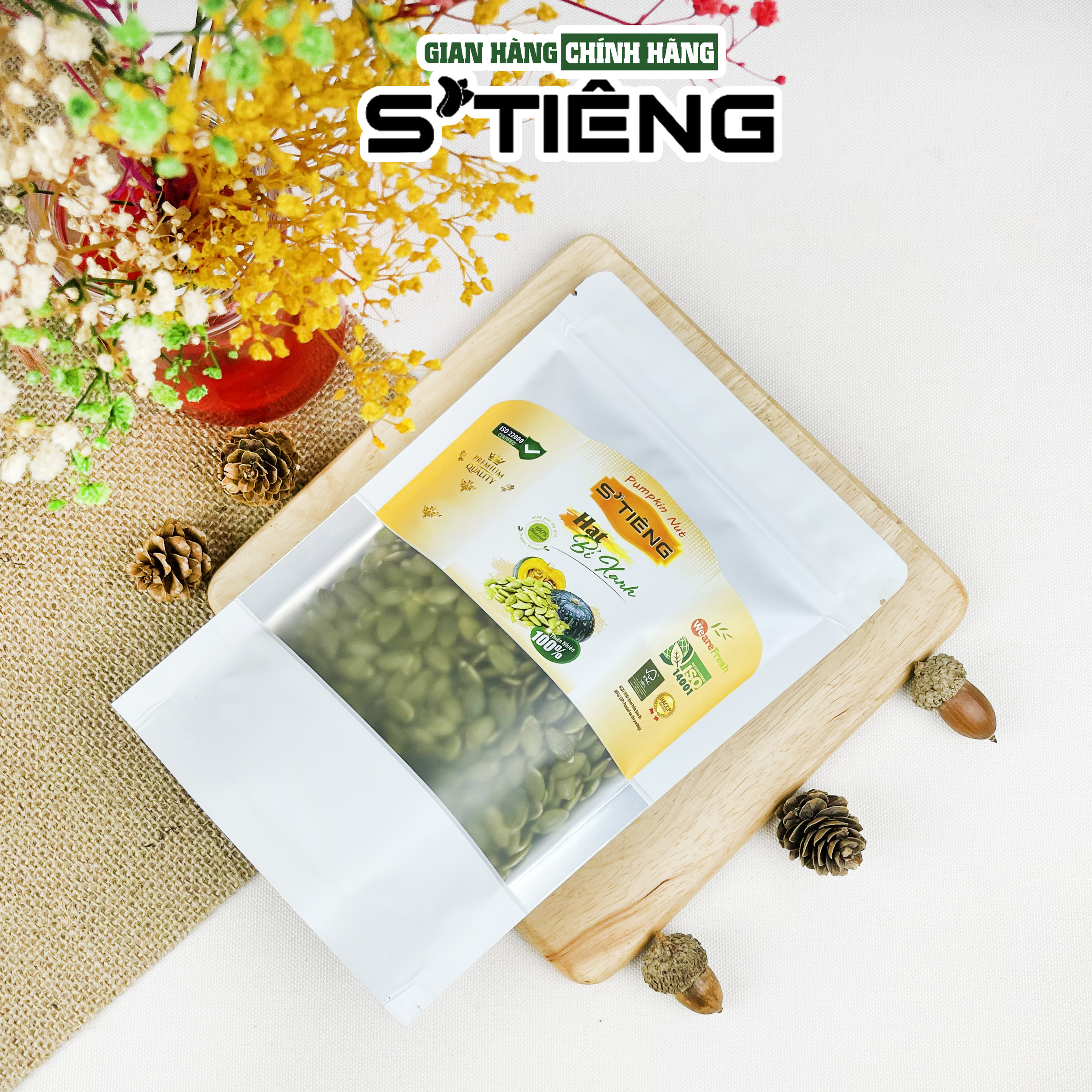 Nhân Hạt Bí Xanh Tươi Sống S'TIÊNG