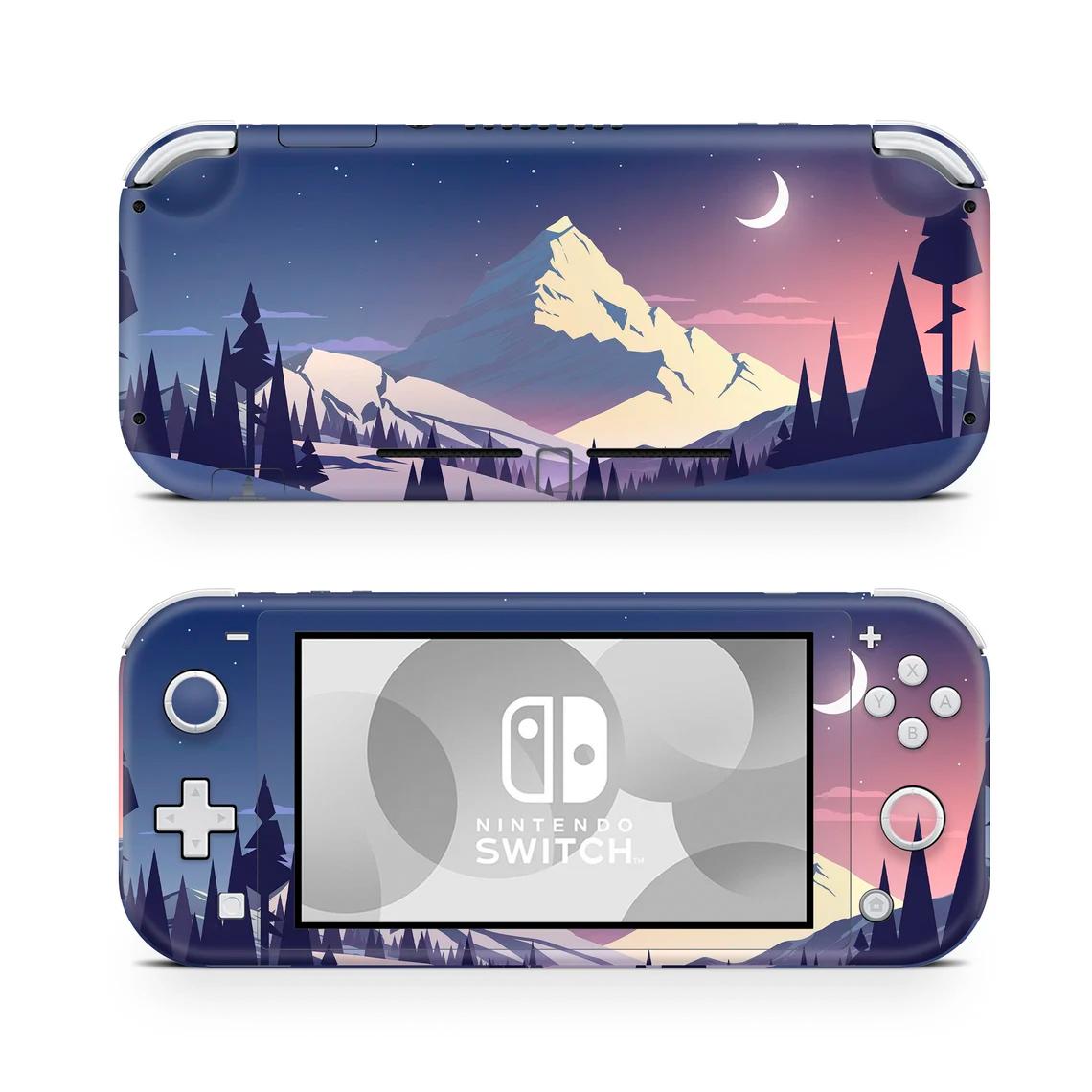 Skin decal dán Nintendo Switch Lite mẫu Thiên nhiên (dễ dán, đã cắt sẵn)