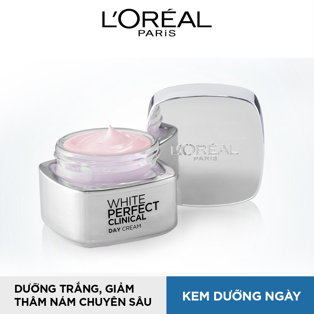 Bộ Kem Dưỡng Da Ngày Và Đêm L'Oreal Paris White Perfect Clinical 50ml