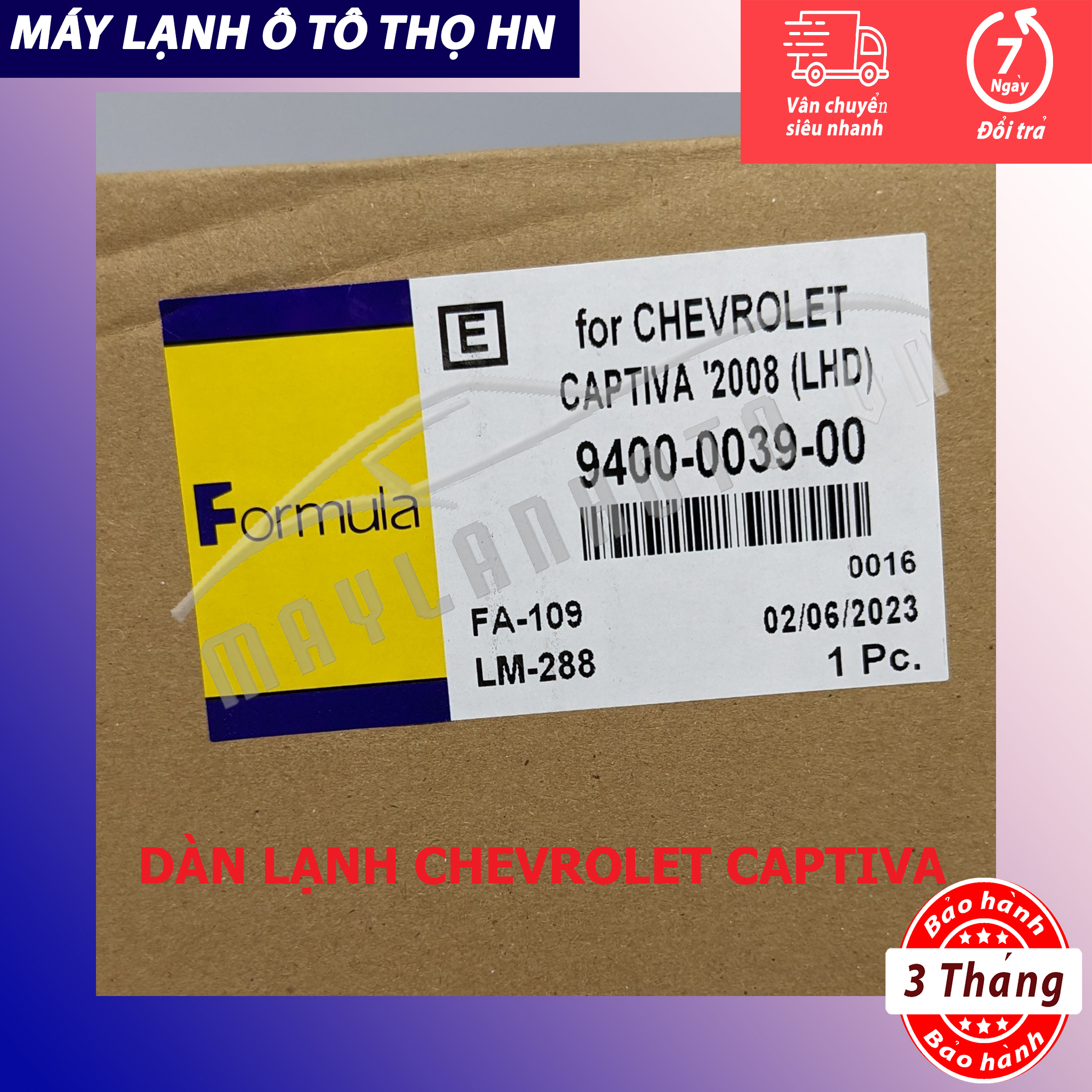 Dàn lạnh Chevrolet Captiva 2007 2008 2009 2010 Hàng xịn Thái Lan 07 08 09 10