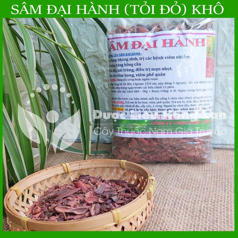 SÂM ĐẠI HÀNH khô sạch đóng gói 1kg - congtyduoclieuhonglan