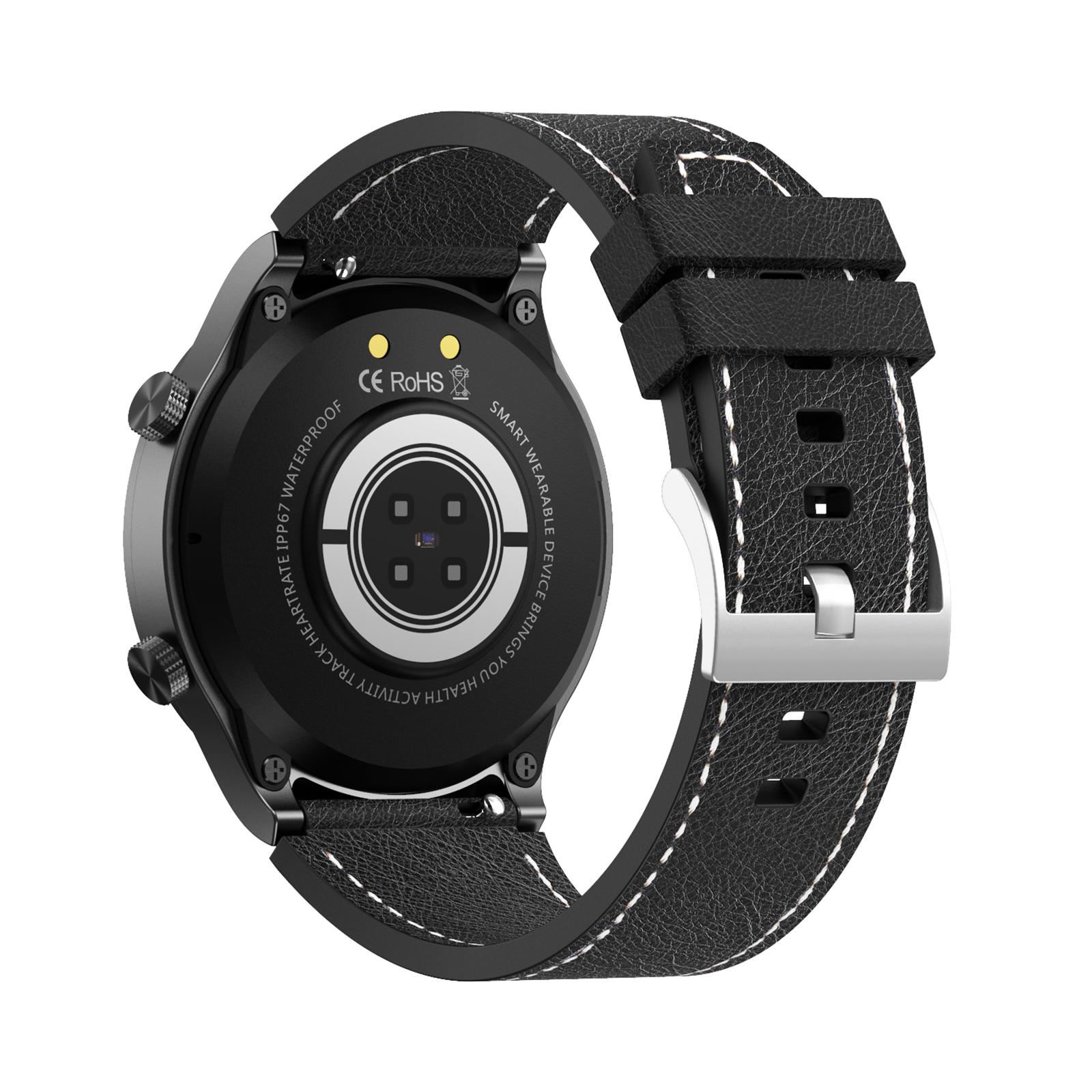 Fashion Business Music Sports Men Smartwatch Waterproof Bluetooth Call Fitness Tracker,Long Battery
