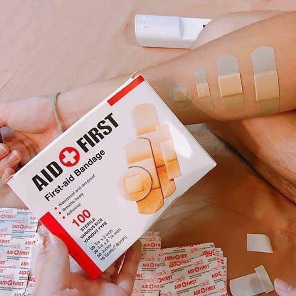 HỘP 100 MIẾNG BĂNG KEO CÁ NHÂN SIÊU DÍNH BẢO VỆ VẾT THƯƠNG HÀNG NỘI ĐỊA NHIỀU KÍCH CỠ
