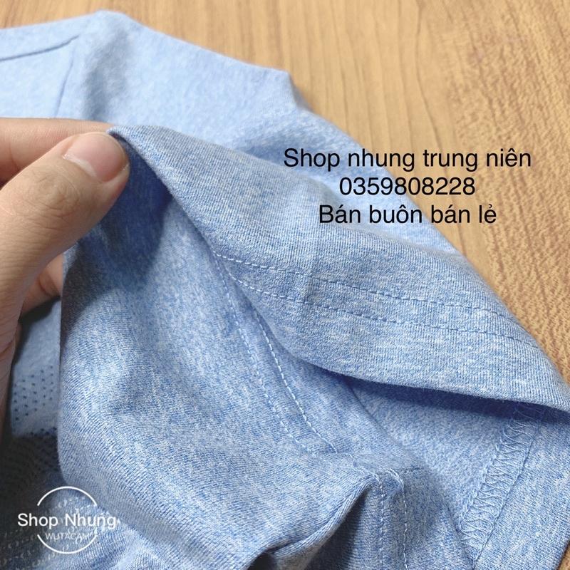 Áo thun cộc tay nam trung niên chất cực đẹp co giãn thoải mái siêu mát mùa hè