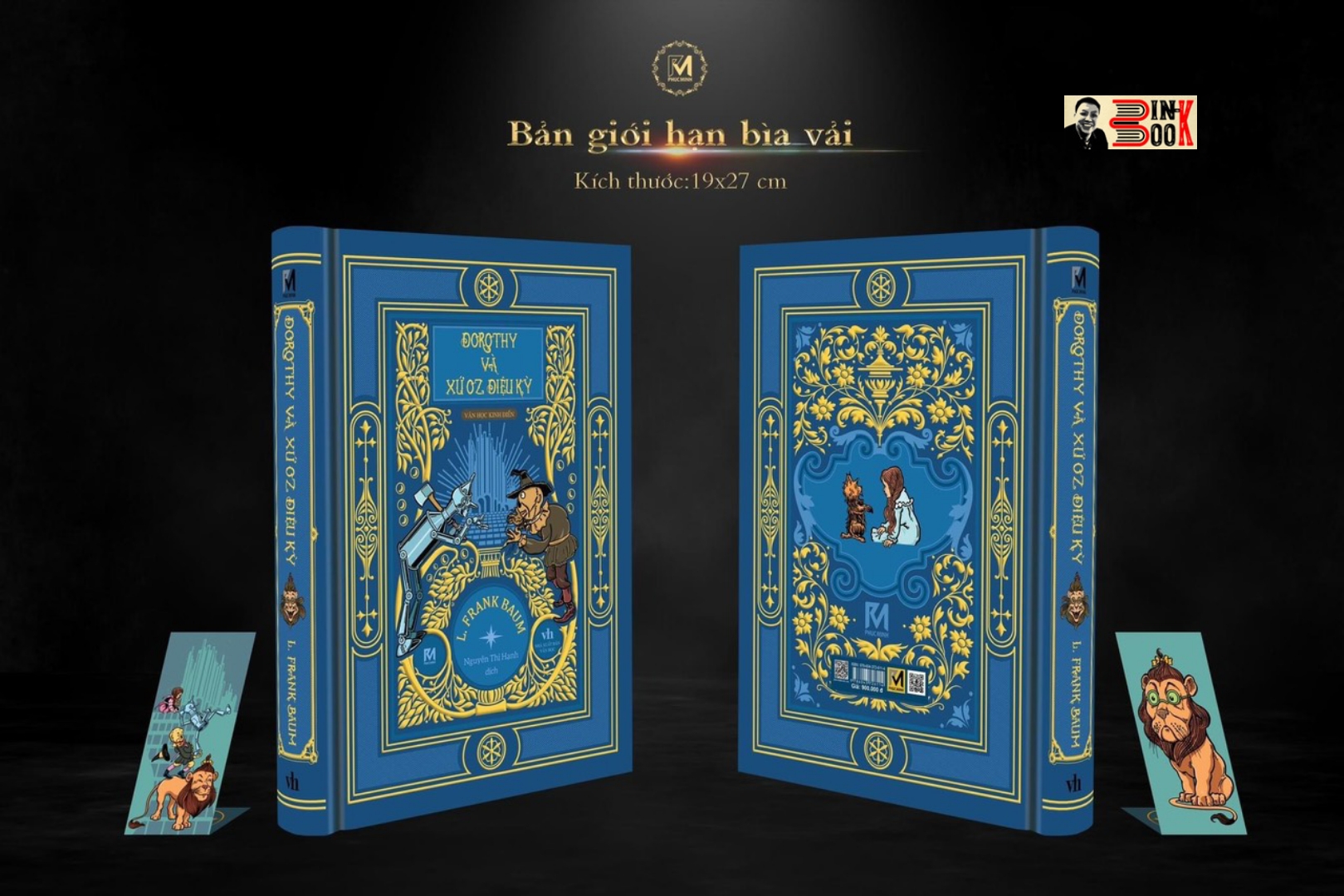 (Bản bìa vải KASHMIR giới hạn 408 cuốn, 400 tranh minh họa) DOROTHY VÀ XỨ OZ DIỆU KỲ - L. Frank Baum - Nguyễn Thị Hạnh dịch - Phuc Minh Books - NXB Văn học