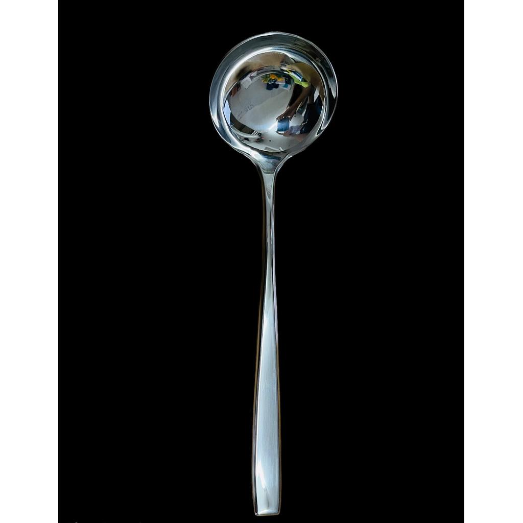 Vá Canh Inox Cao Cấp #304 Cán Vuông Miệng Tròn