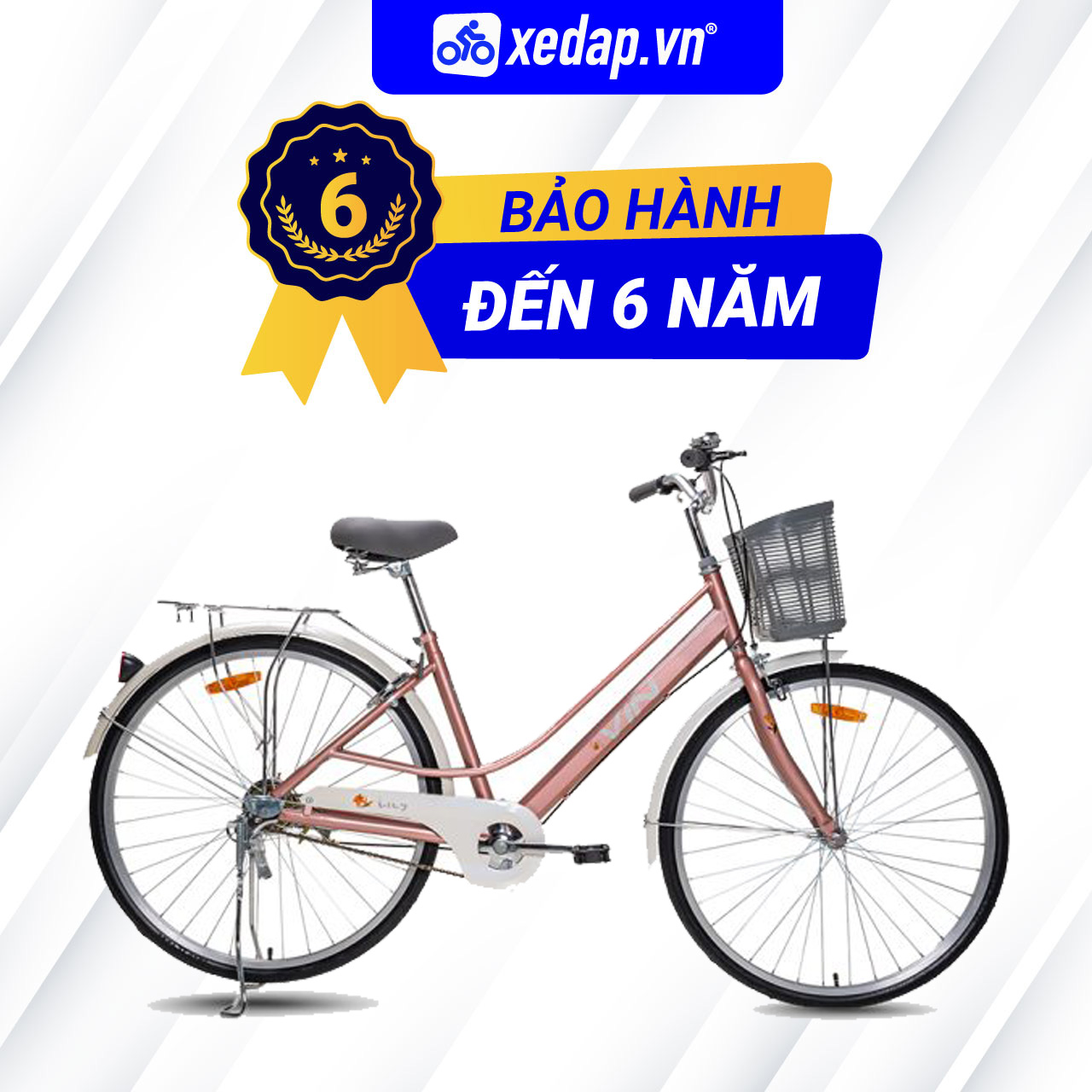Xe Đạp Đường Phố TOURING VINBIKE LILY 26 - BÁNH 26 INCHES cho chiều cao (1m50-1m70)