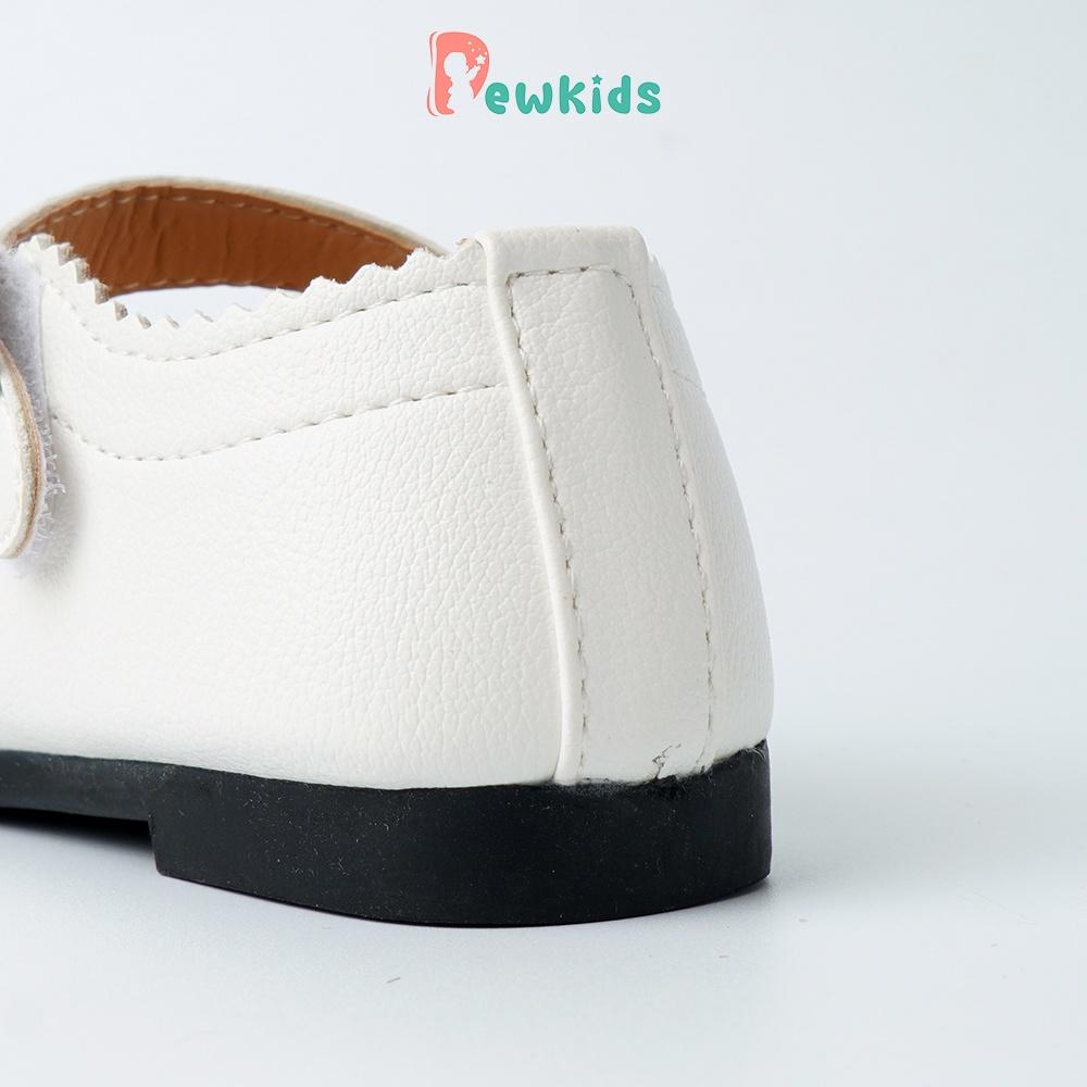 Giày búp bê cho bé Dewkids thiết kế quai dán phối màu B&amp;W đơn giản năng động - TD009