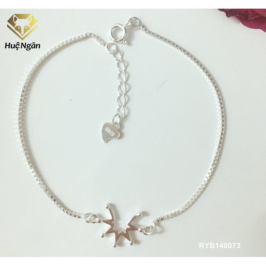 Lắc tay bạc 925 Huệ Ngân - Hình học RYB140073