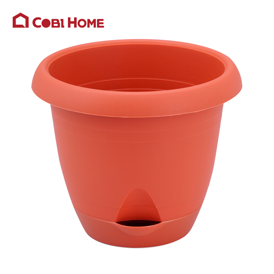 Chậu hoa tự tưới bằng nhựa 15cm-377793/377794.Phân Phối Bởi Cobi Home