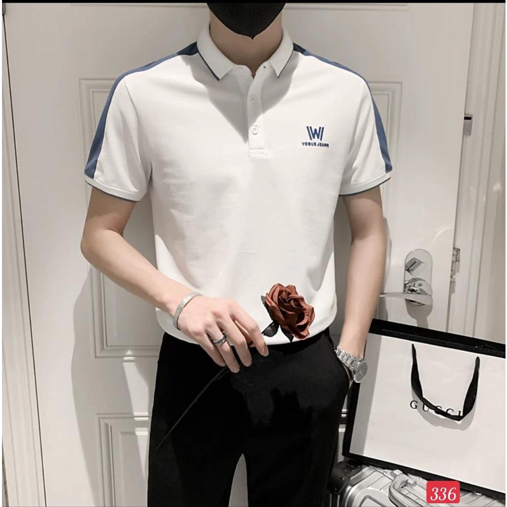 Áo polo nam có cổ tay ngắn vải thun cotton cá sấu cao cấp mềm mịn mặc mát chống nhăn mẫu đẹp 2023 - TCS335