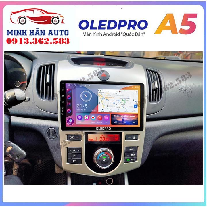 Bộ màn hình OLEDPRO A5, A3 cho xe KIA FORTE, trọn bộ màn hình, mặt dưỡng,dây nguồn theo xe