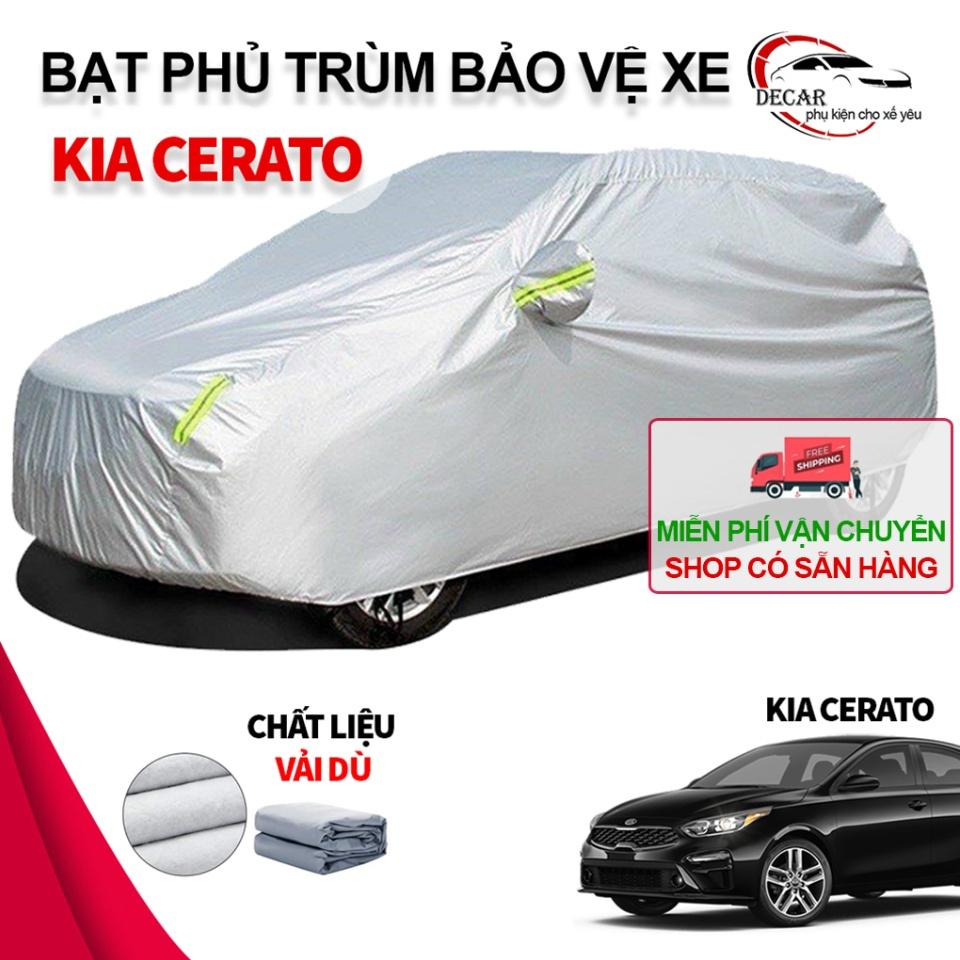 Bạt phủ trùm xe ô tô Kia Cerato , bạt vải dù Oxford đậy bao trùm xe oto 5 chỗ , áo trùm bảo vệ xe hơi