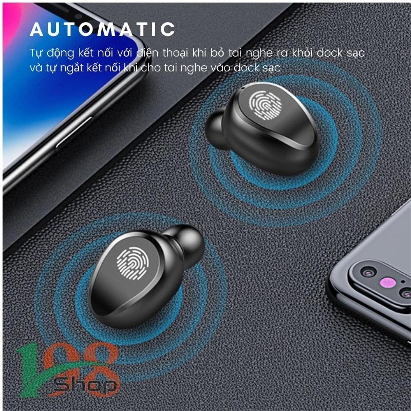 Tai Nghe Bluetooth F9 V5.0 Cảm ứng chạm, Âm thanh Hi-Fi, Bass chắc khỏe