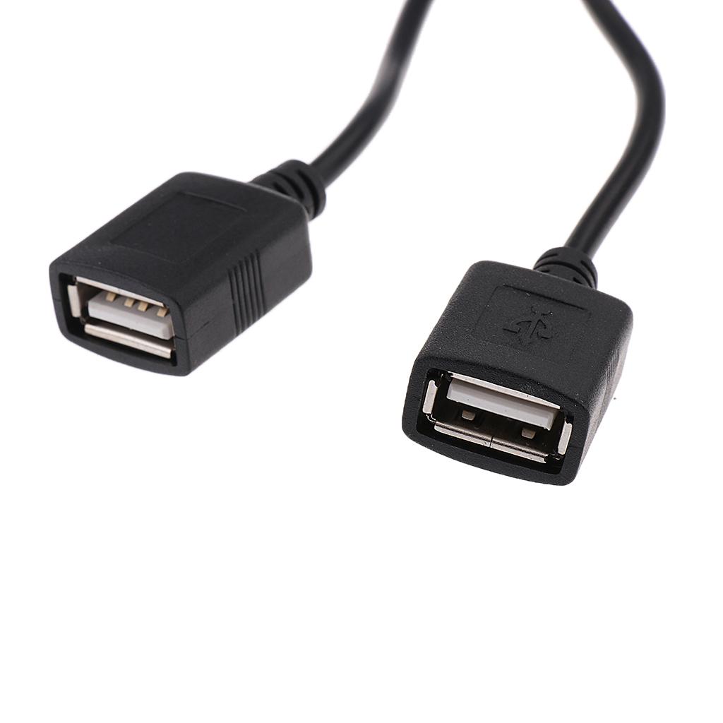 Male D-Tap Power Tap to 2 Female DC5V USB Adapter for Photography Power