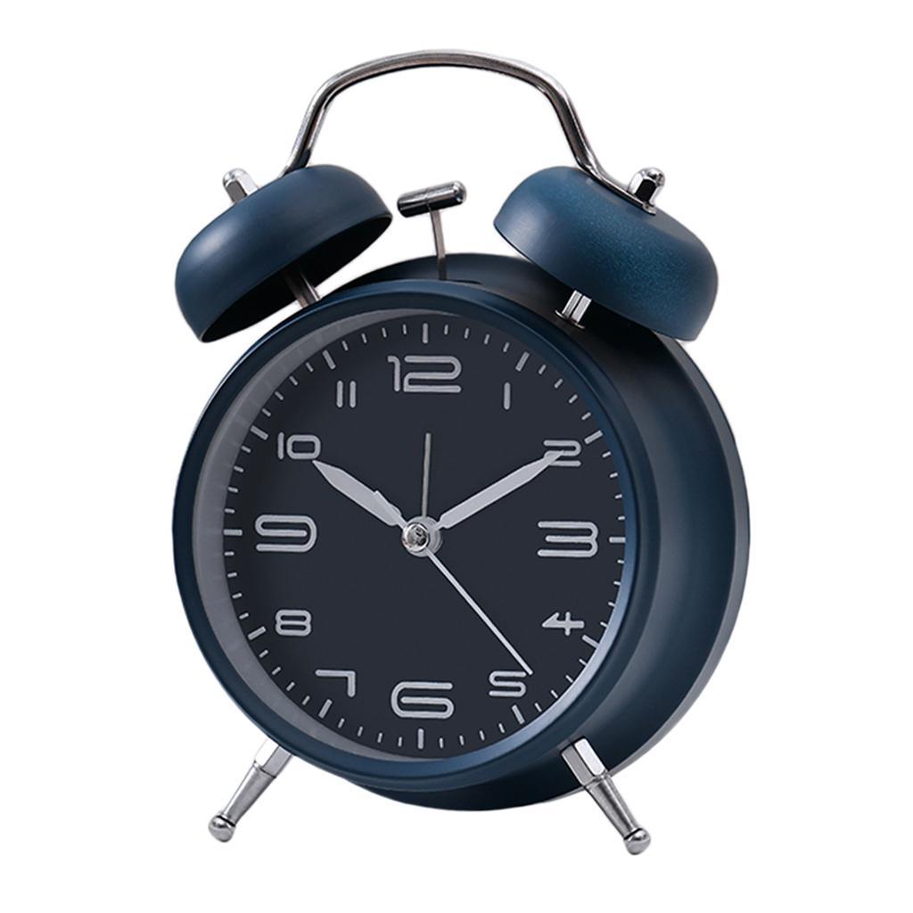 2pcs Alarm Clock Mini Mechanical Wind Up Clock Mute Accurate Display