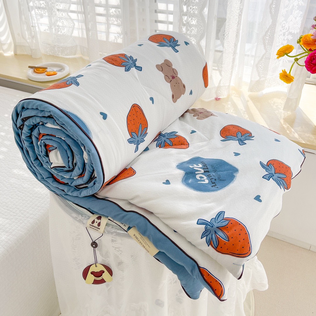 Chăn Hè Cotton Đũi Hàn Quốc Hàng Loại 1 Mềm Siêu Mát Lạnh Mùa Hè
