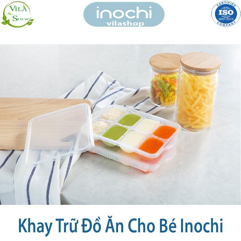 Khay Trữ Đồ Đông, Khay Bảo Quản Đồ Ăn Cho Bé, Nhựa Dẻo Trong Suốt Cao Cấp Inochi - An Toàn - Kháng Khuẩn - Khử Mùi