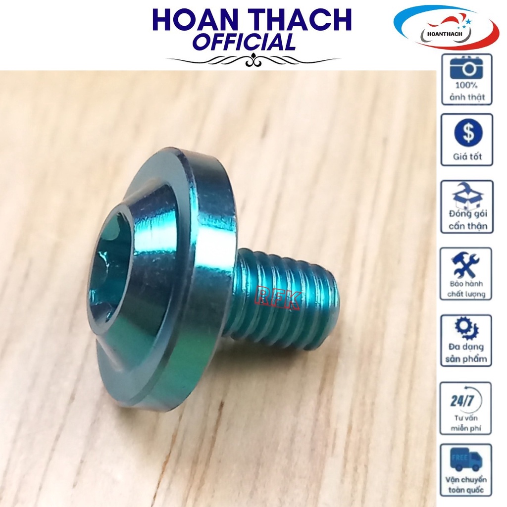 Ốc GR5 Titan Dù 6L10 Xanh Lục Bảo sử dụng được nhiều dòng xe ,SP010244 ( Gía 1 con )