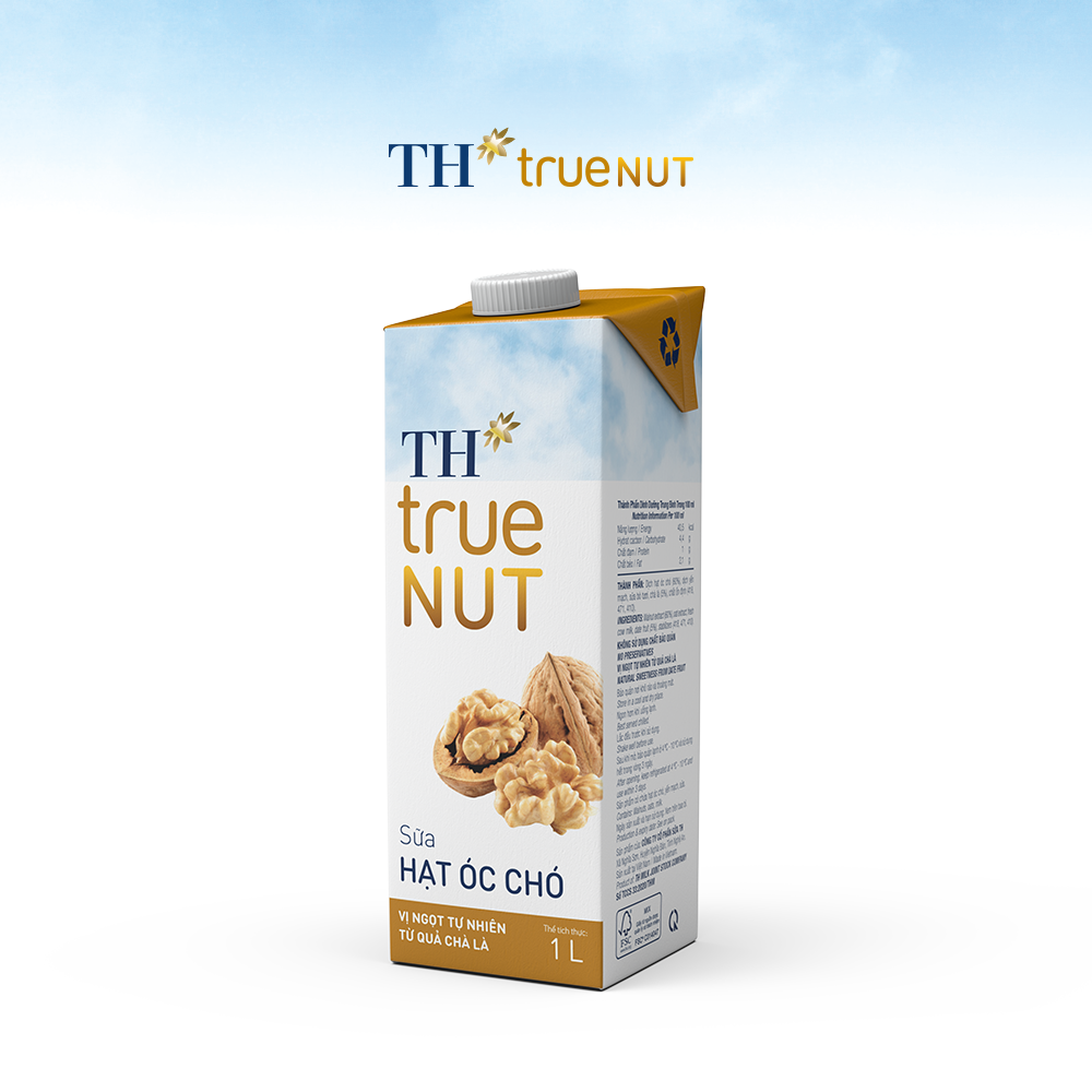 Combo 4 Hộp sữa hạt óc chó TH True Nut 1L (1L x 4)