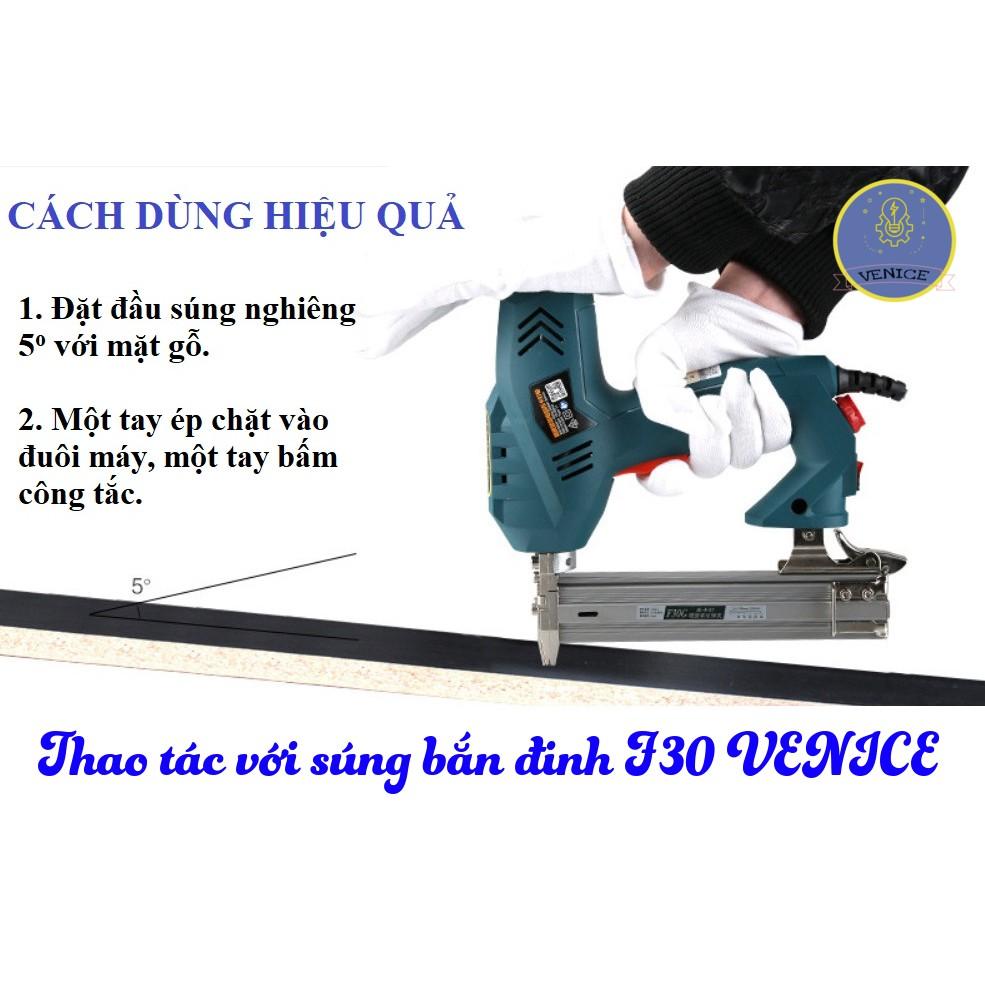 DỤNG CỤ BẮN ĐINH THẲNG F30 - DÙNG ĐIỆN 220V - DỤNG CỤ BẮN GỖ CÁC LOẠI