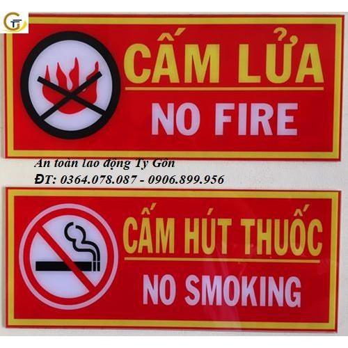 Tiêu lệnh, nội quy, cấm lửa, cấm hút thuốc - Biển báo PCCC