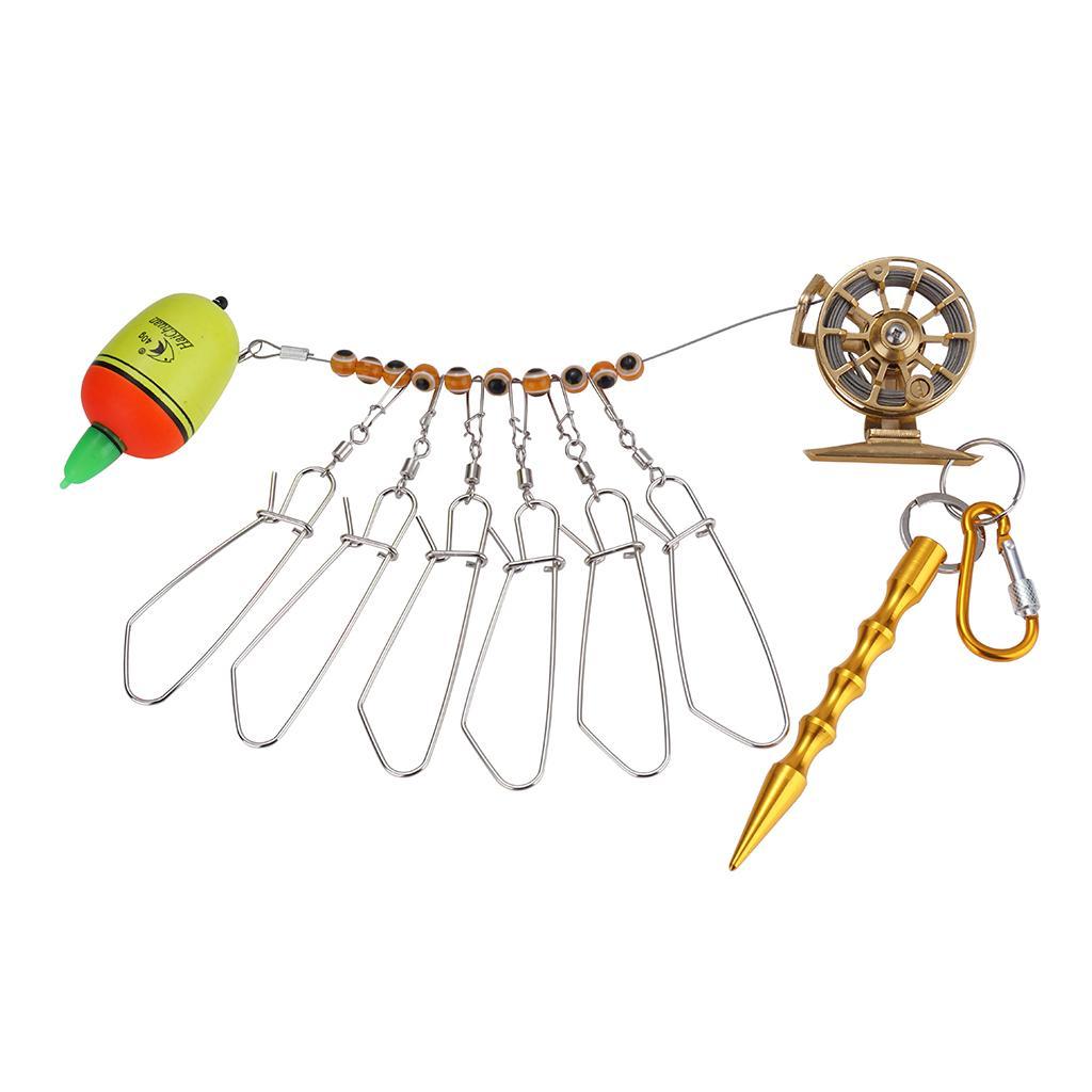 Heavy Duty Fishing Lock Buckle With Reel And - Red, 6.1m