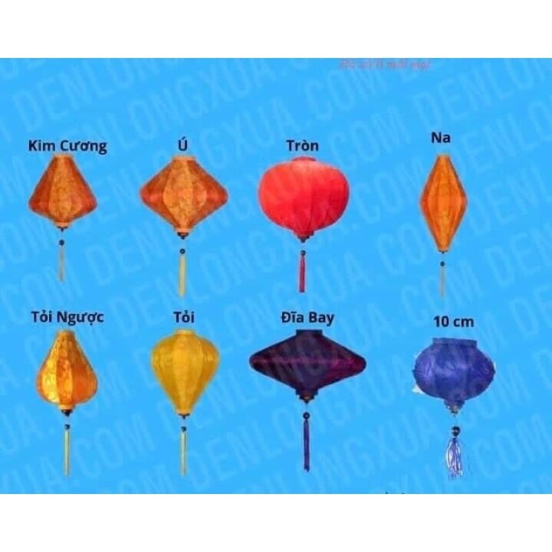 Đèn lồng đĩa bay hội an vải lụa