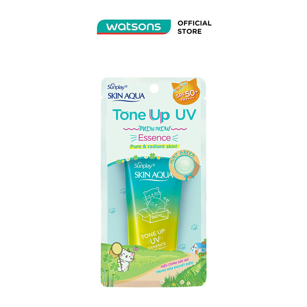 Tinh Chất Chống Nắng Sunplay Skin Aqua Tone Up UV Essence Mint SPF50+ PA++++ Hiệu Chỉnh Sắc Da 50g
