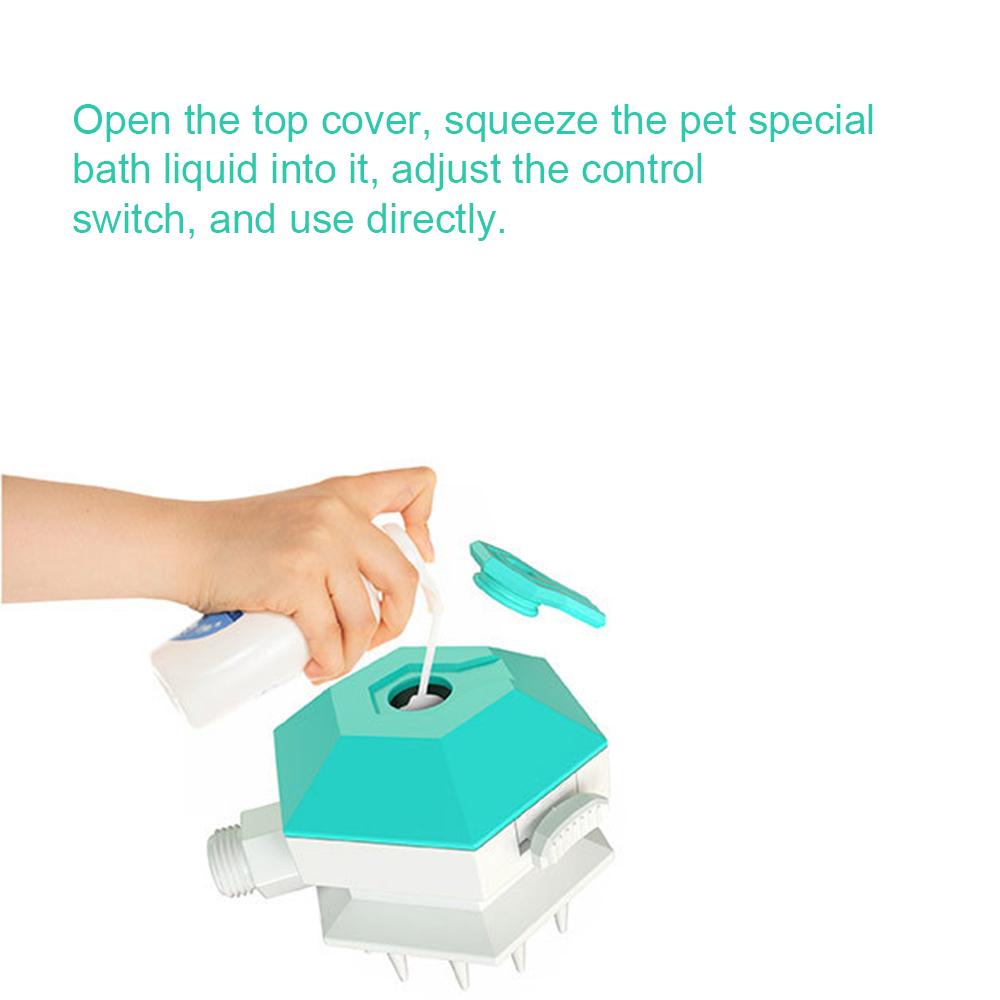 Dụng cụ vòi hoa sen tắm cho thú cưng kết hợp với bàn chải lông 2 trong 1