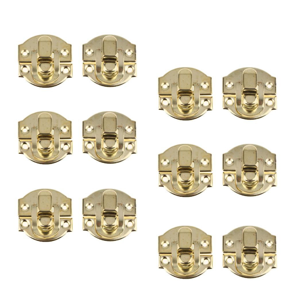 12Pcs Antique Buckle Alloy Box Buckle Wooden Box Lock Craft Hardware