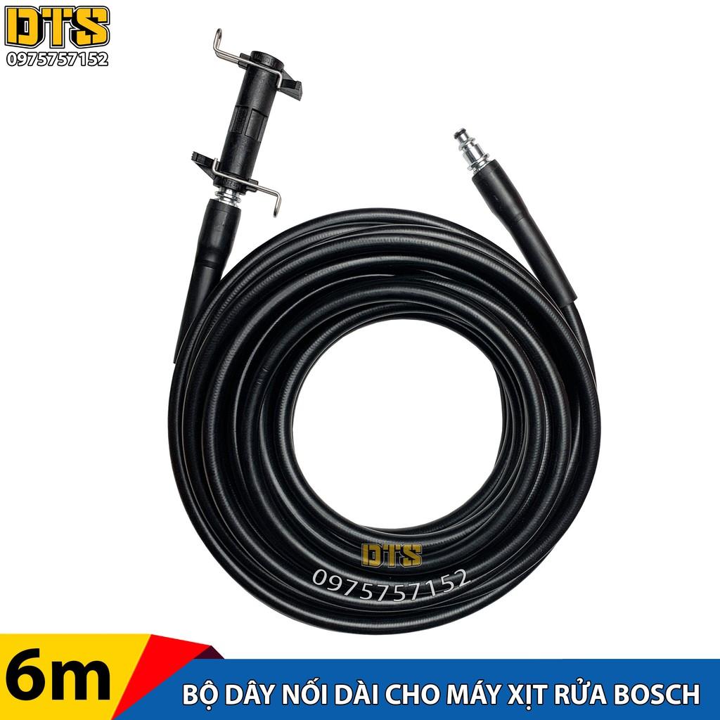 Dây phun áp lực nối dài 6m cho máy xịt rửa áp lực cao