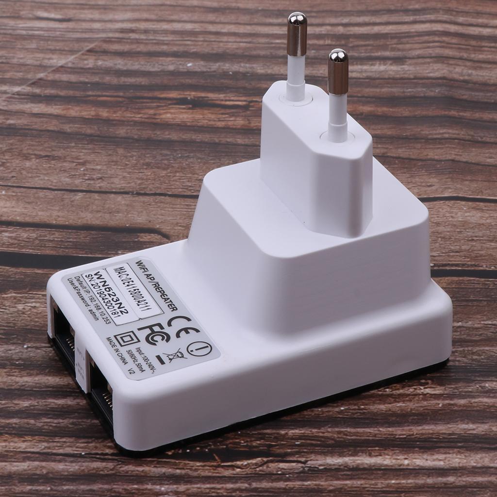 300Mbps Wireless Wifi Repeater Signal Booster Double Ports Extender EU Plug