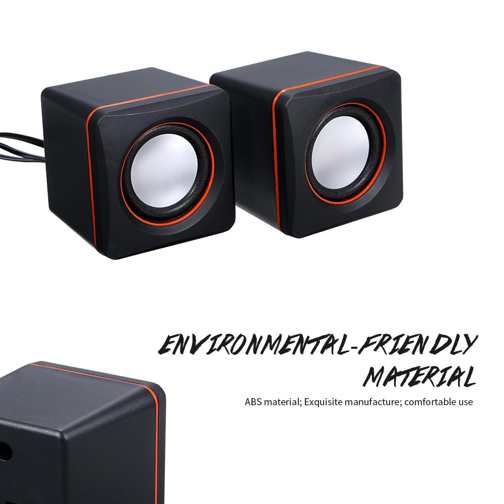 Loa nghe nhạc mini có giắc cắm 3,5mm cho máy tính xách tay / MP3 / điện thoại thông minh