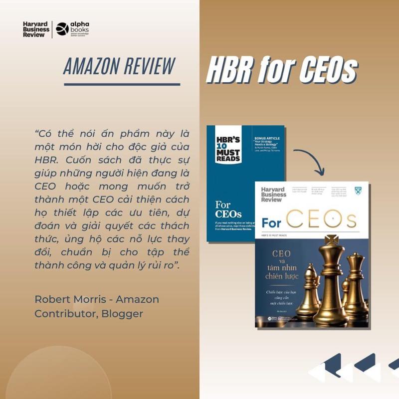 Harvard Business Review: For CEOs - CEO và tầm nhìn chiến lược (HBR's 10 Must Reads)  - Bản Quyền