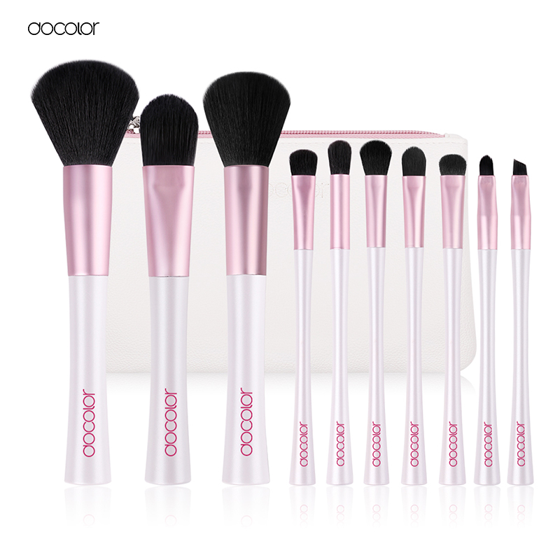 Bộ Cọ Trang Điểm Docolor 10 Pieces Mermaid Makeup Brush Set