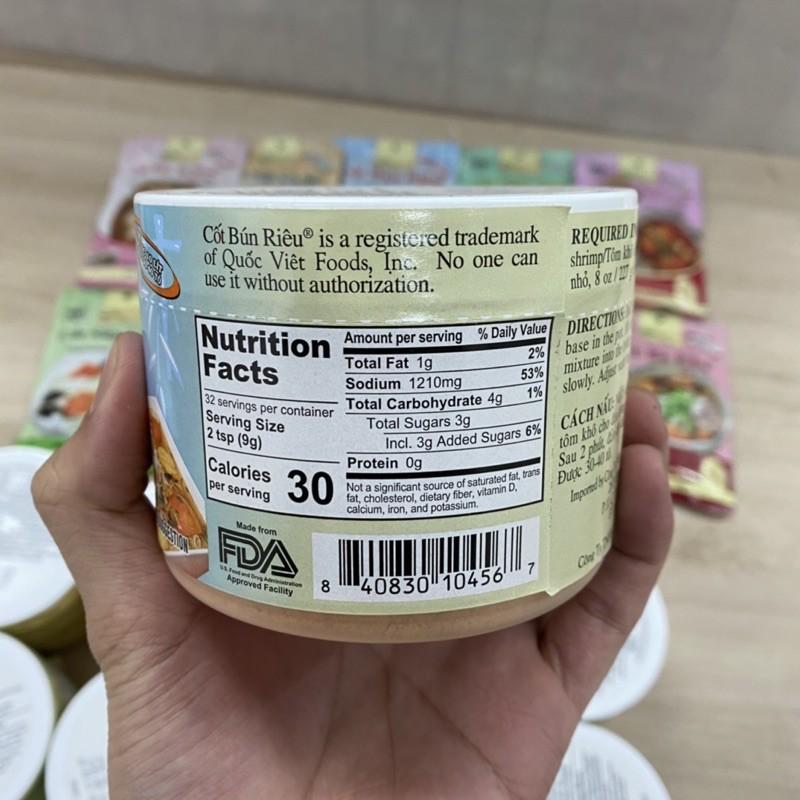 GIA VỊ NẤU Bún riêu Quốc Việt Foods 300g-Gia vị hoàn chỉnh nhập khẩu
