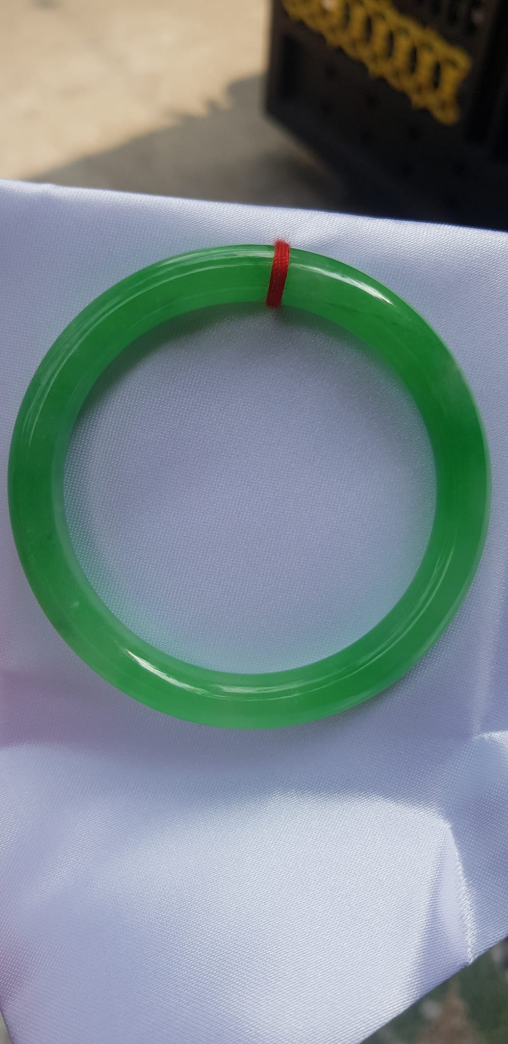 Vòng tay nữ đá cẩm thạch Lý Sịn A 55mm x cọng 8mm Màu Xanh lý tươi bóng đều đẹp Nữ 54kg - 63kg đeo mệnh Mộc mệnh Hỏa mệnh Thủy ạ