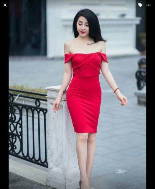Đầm body 2 kiểu đắp ngực