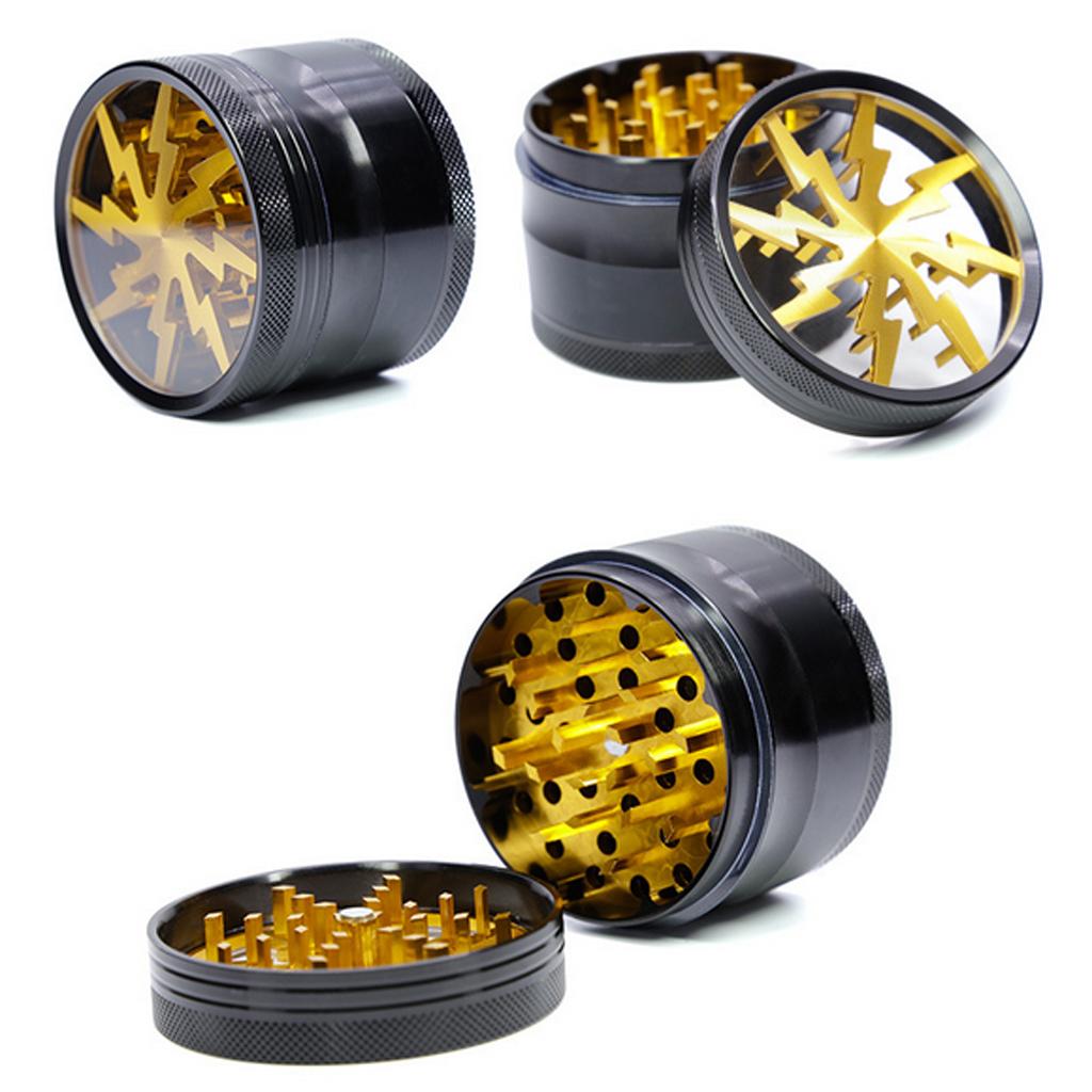 Aluminum Alloy Spice Herb Weed Grinder Mill Crusher 63mm