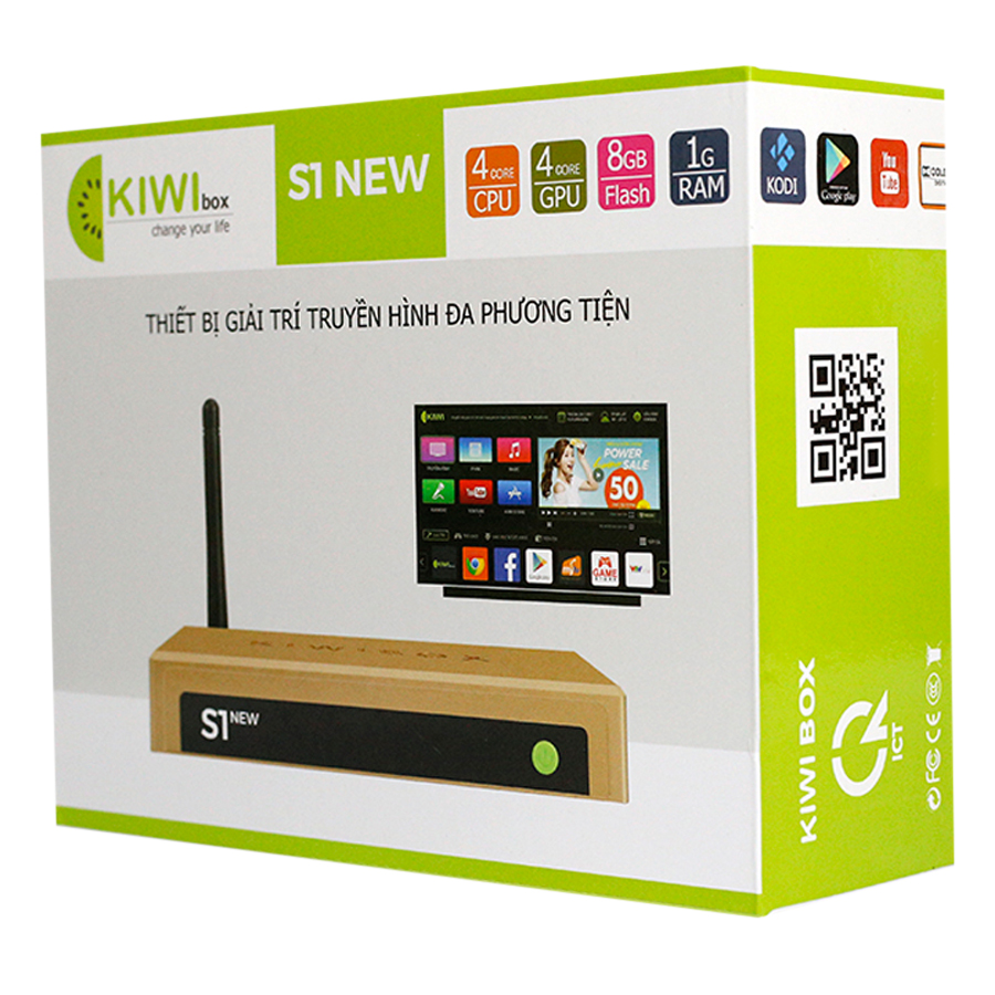 TV Box Kiwibox S1 New - Hàng Chính Hãng