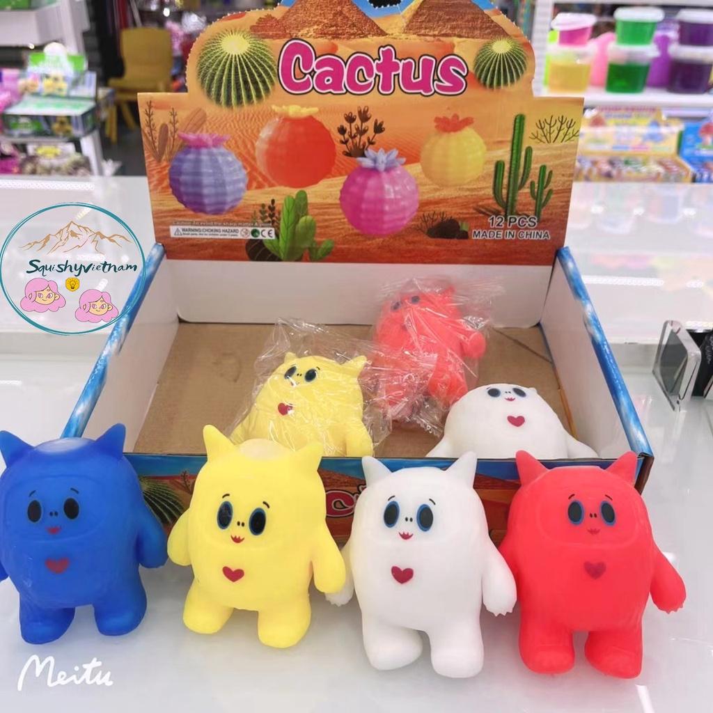 Squishy Mochi hình NGƯỜI GẤU TRÁI TIM mềm mịn dễ thương chân thực giảm stress co dãn đàn hồi ngộ nghĩnh bóp giải trí