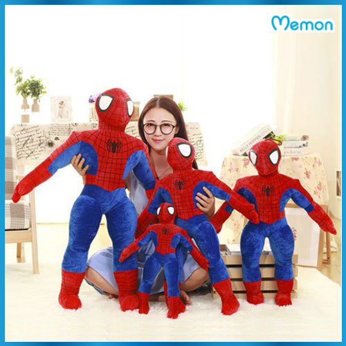 Gấu bông Người nhện Spider Man cao cấp - Hàng chính hãng Memon - Đồ chơi thú nhồi bông Người Nhện Spider Man, Bông Gòn PP 3D tinh khiết, đàn hồi đa chiều, bền đẹp, an toàn cho người sử dụng.