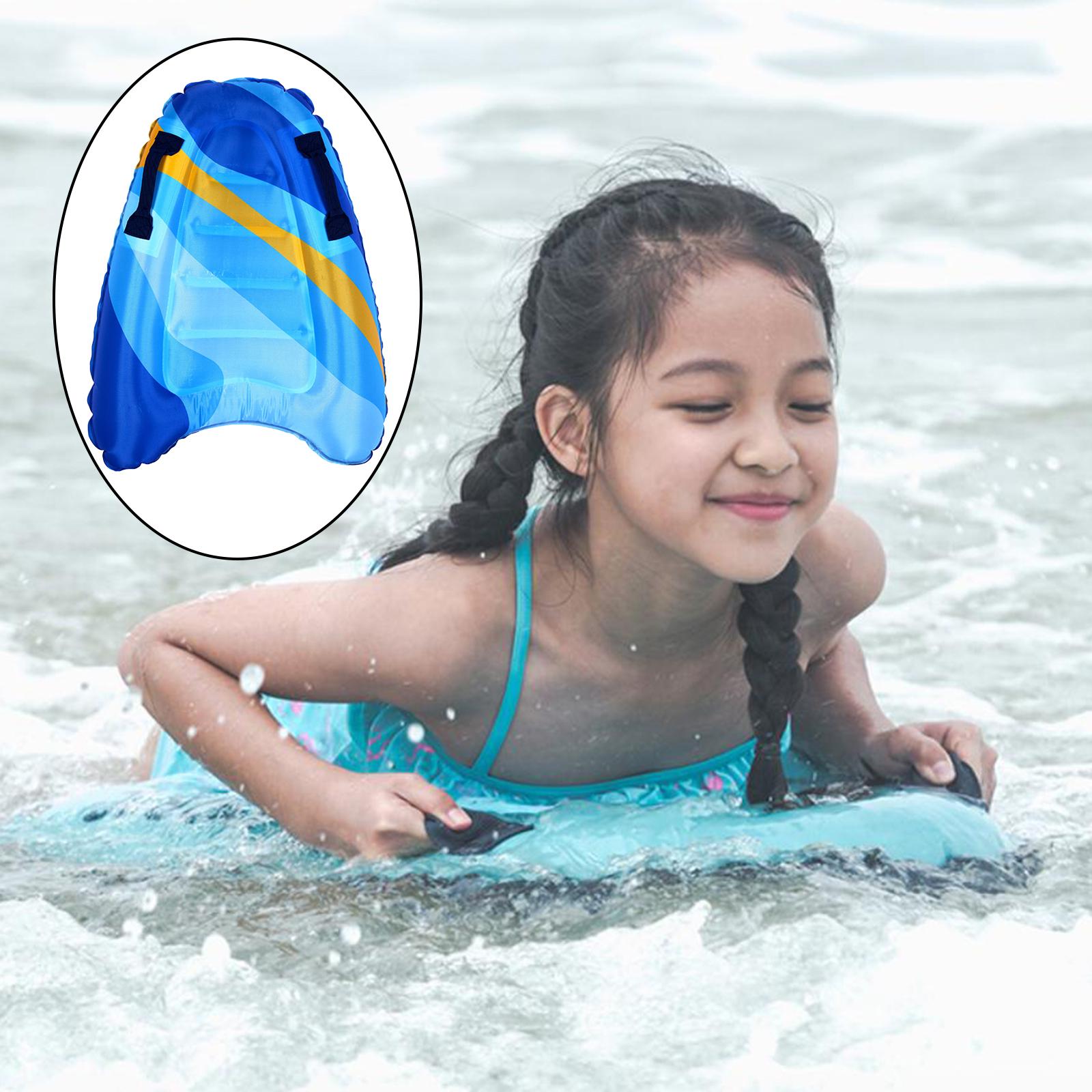 Inflatable Surfboard Children Inflated Surf Board Swimming Learning Kickboard Pool Slip and Slide Boards