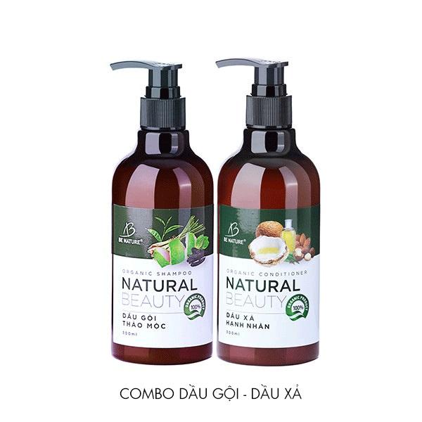 Combo Gội Xả Thảo Mộc Giảm Rụng Tóc Natural Beauty